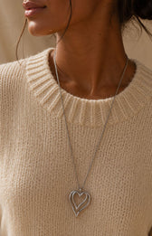 Siya Necklace in Silver 