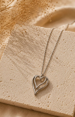 Siya Necklace in Silver  