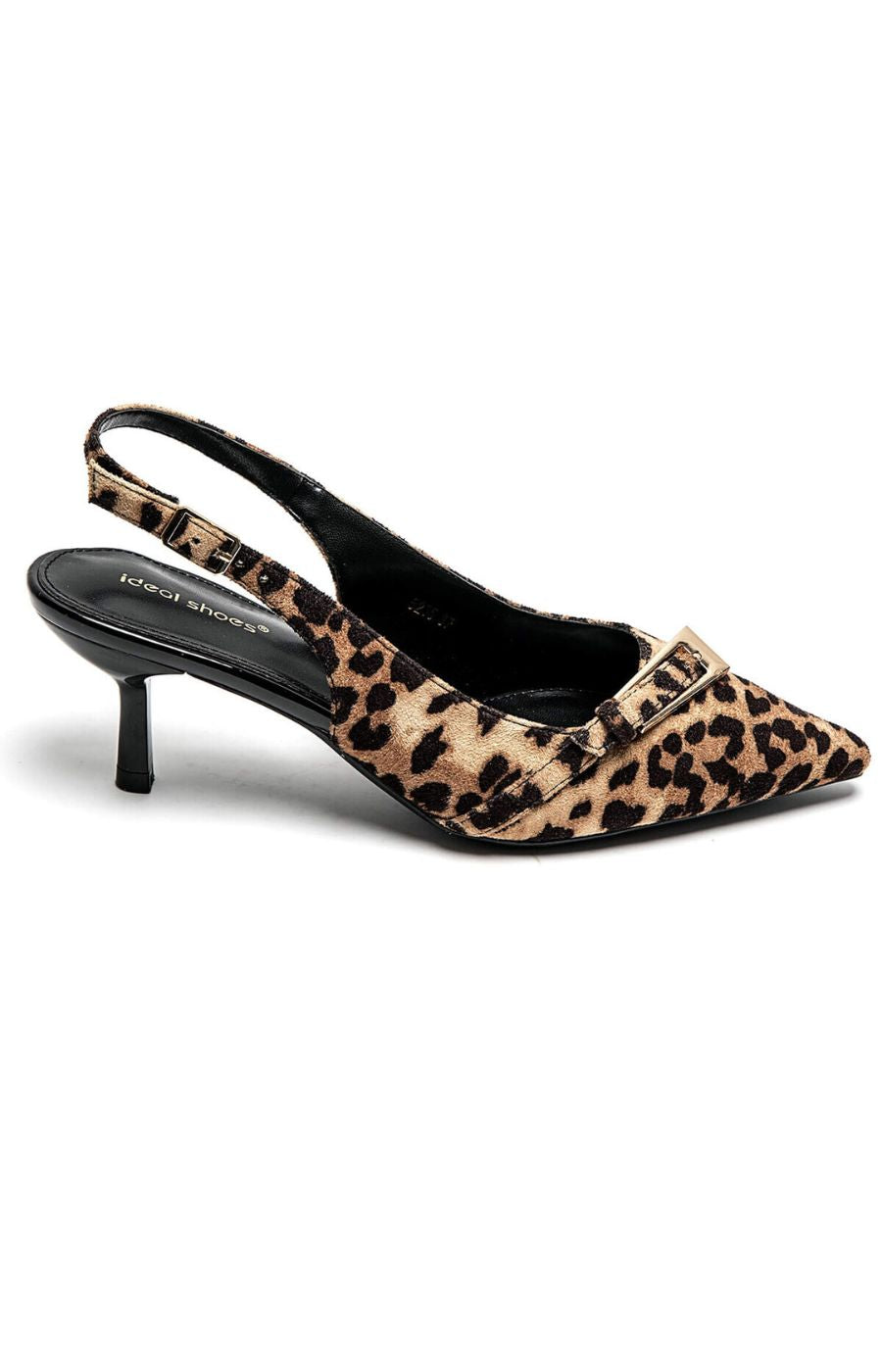 Sling Back Shoe in Leopard Print