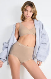Sloggi Basic+ Maxi Underwear 3 Pack in Beige