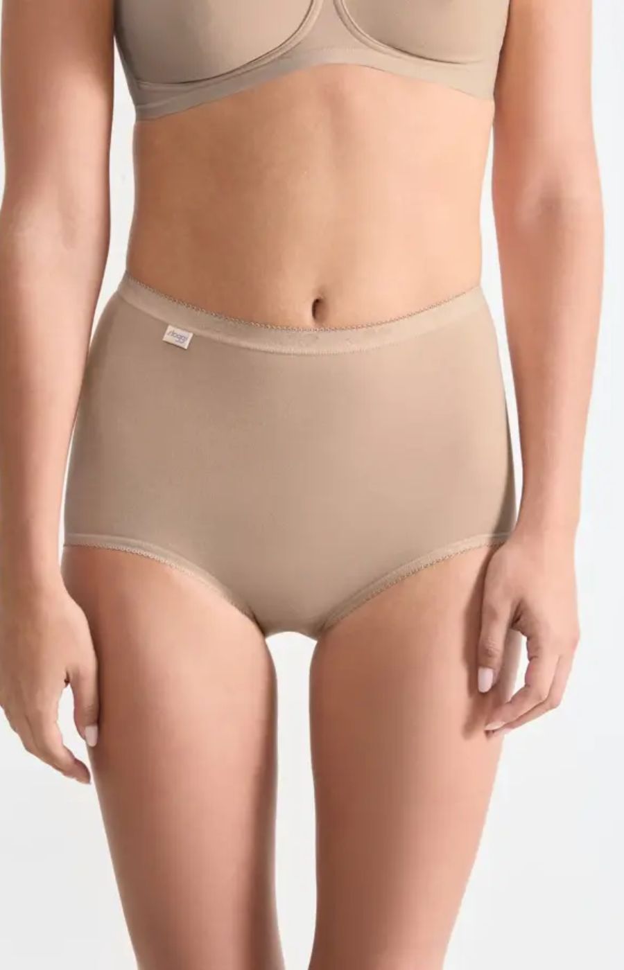 Sloggi Basic+ Maxi Underwear 3 Pack in Beige