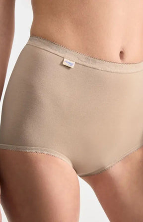 Sloggi Basic+ Maxi Underwear 3 Pack in Beige