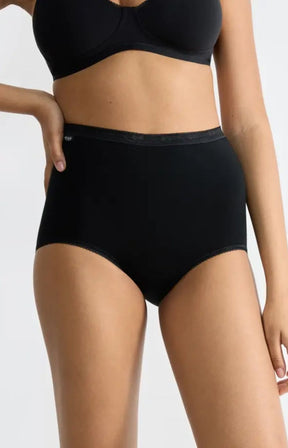 Sloggi Basic+ Maxi Underwear 3 Pack in Black