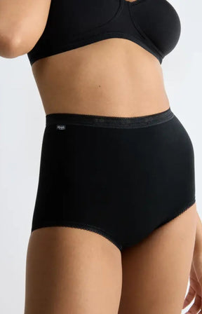 Sloggi Basic+ Maxi Underwear 3 Pack in Black