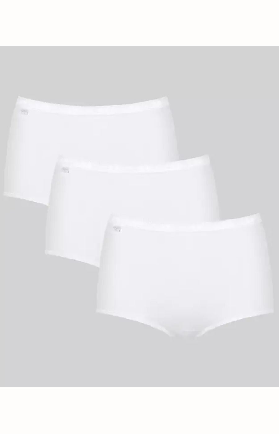 Sloggi Basic+ Maxi Underwear 3 Pack in White