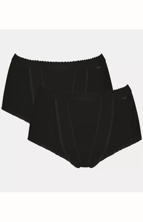 Sloggi Control Maxi Underwear 2 Pack in Black