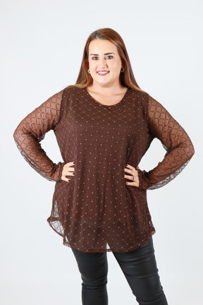 Sofia Top in Brown