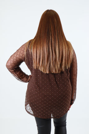 Sofia Top in Brown