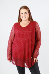 Sofia Top in Wine