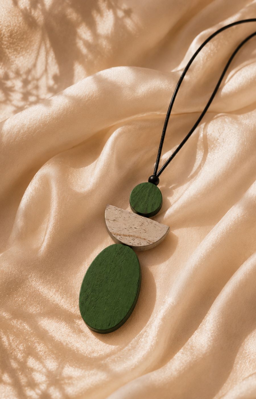 Sophie Angel Necklace in Green