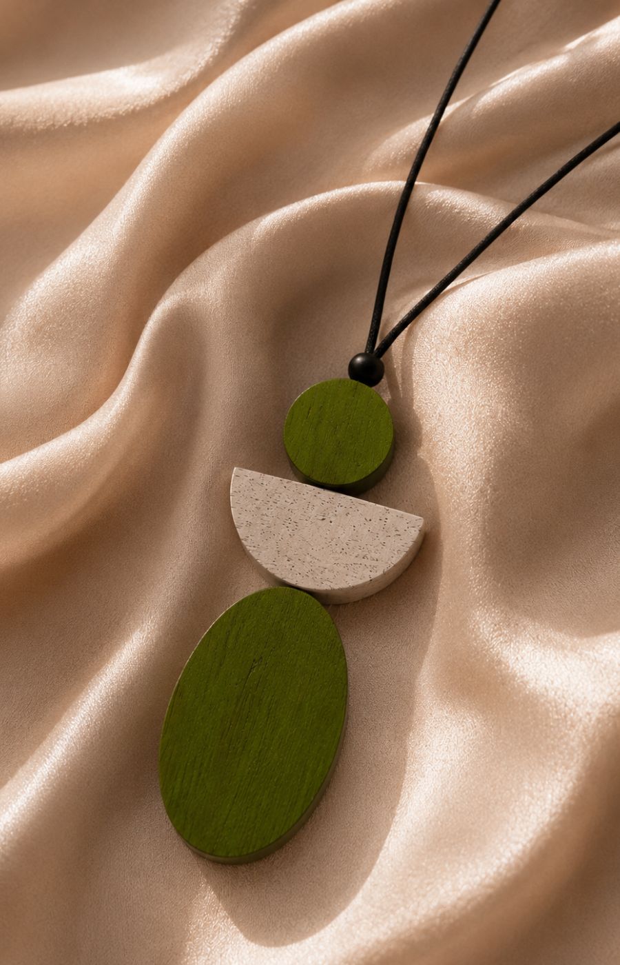Sophie Angel Necklace in Lime 