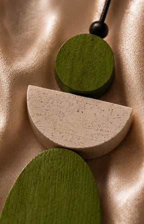 Sophie Angel Necklace in Lime 