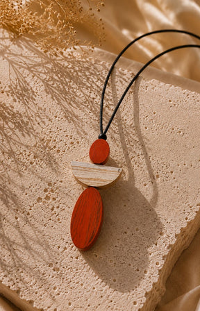 Sophie Angel Necklace in Orange
