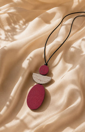 Sophie Angel Necklace in Pink 