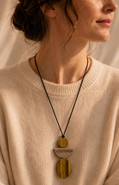 Sophie Angel Necklace in Yellow