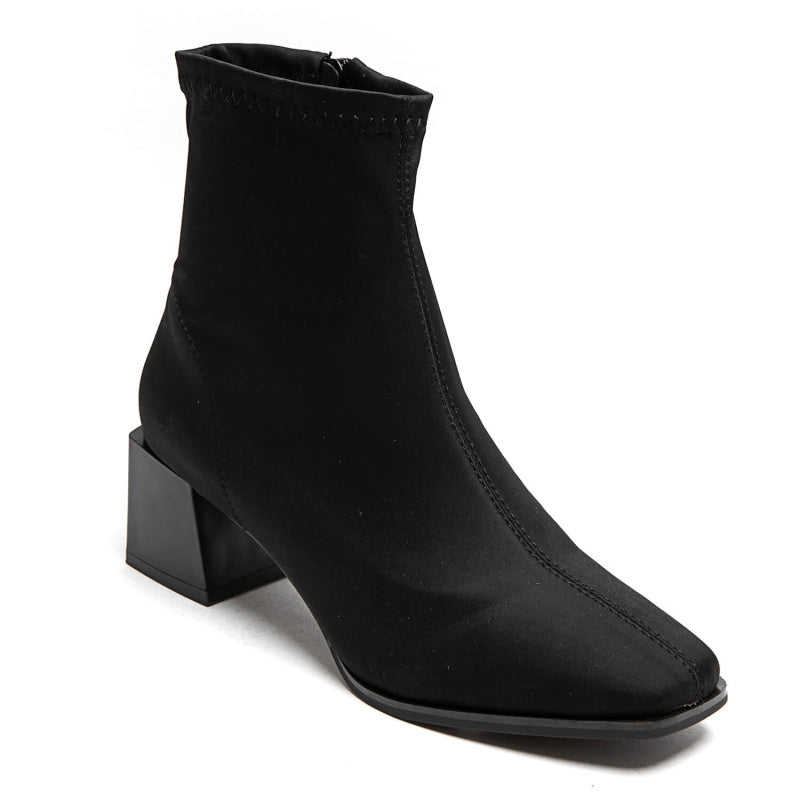 Square Toe Boot in Black