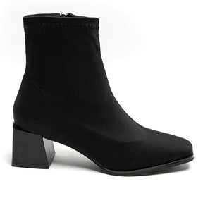 Square Toe Boot in Black
