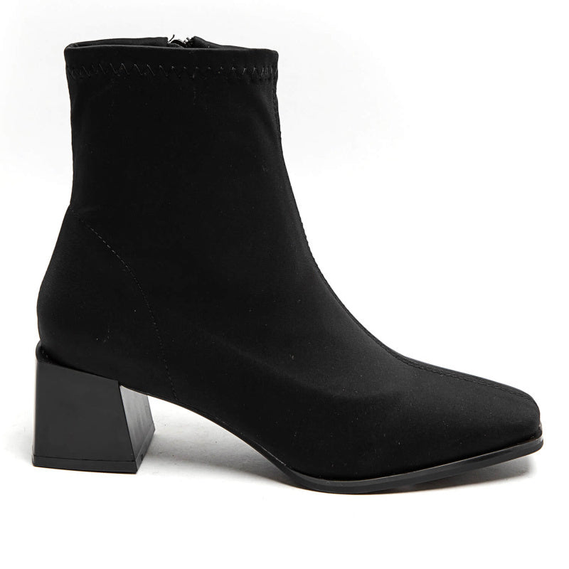 Square Toe Boot in Black