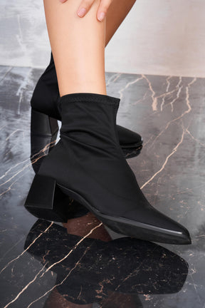 Square Toe Boot in Black