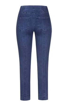 Blue jeans on a white background