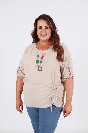 Stephanie Blouse in Beige