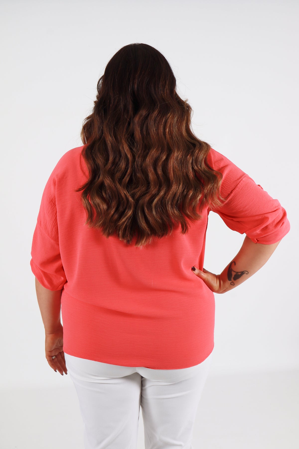 Stephanie Blouse in Coral