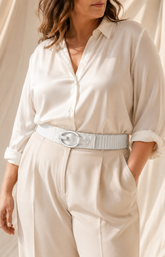 Stretch Belt in Silver