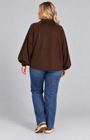 Suzi Bomber Jacket in Brown 