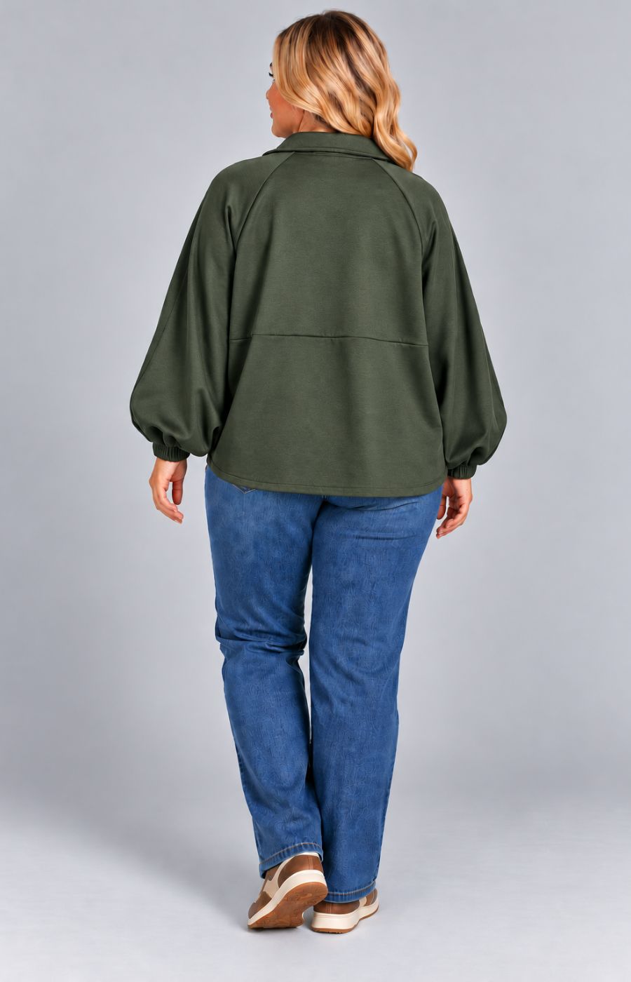 Suzi Bomber Jacket in Khaki 