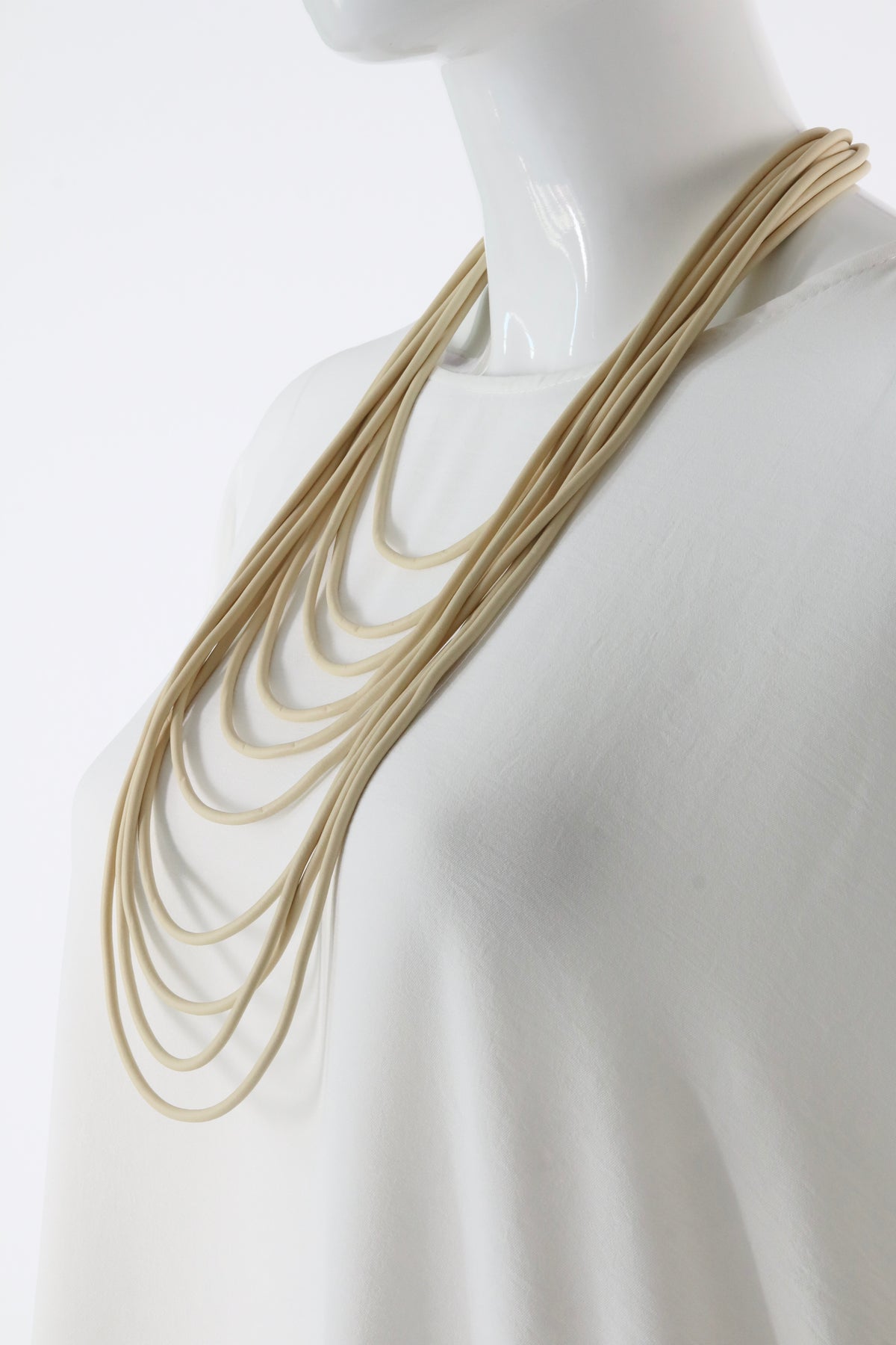 Talia Necklace in Beige