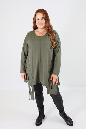 Tamsin Top In Khaki