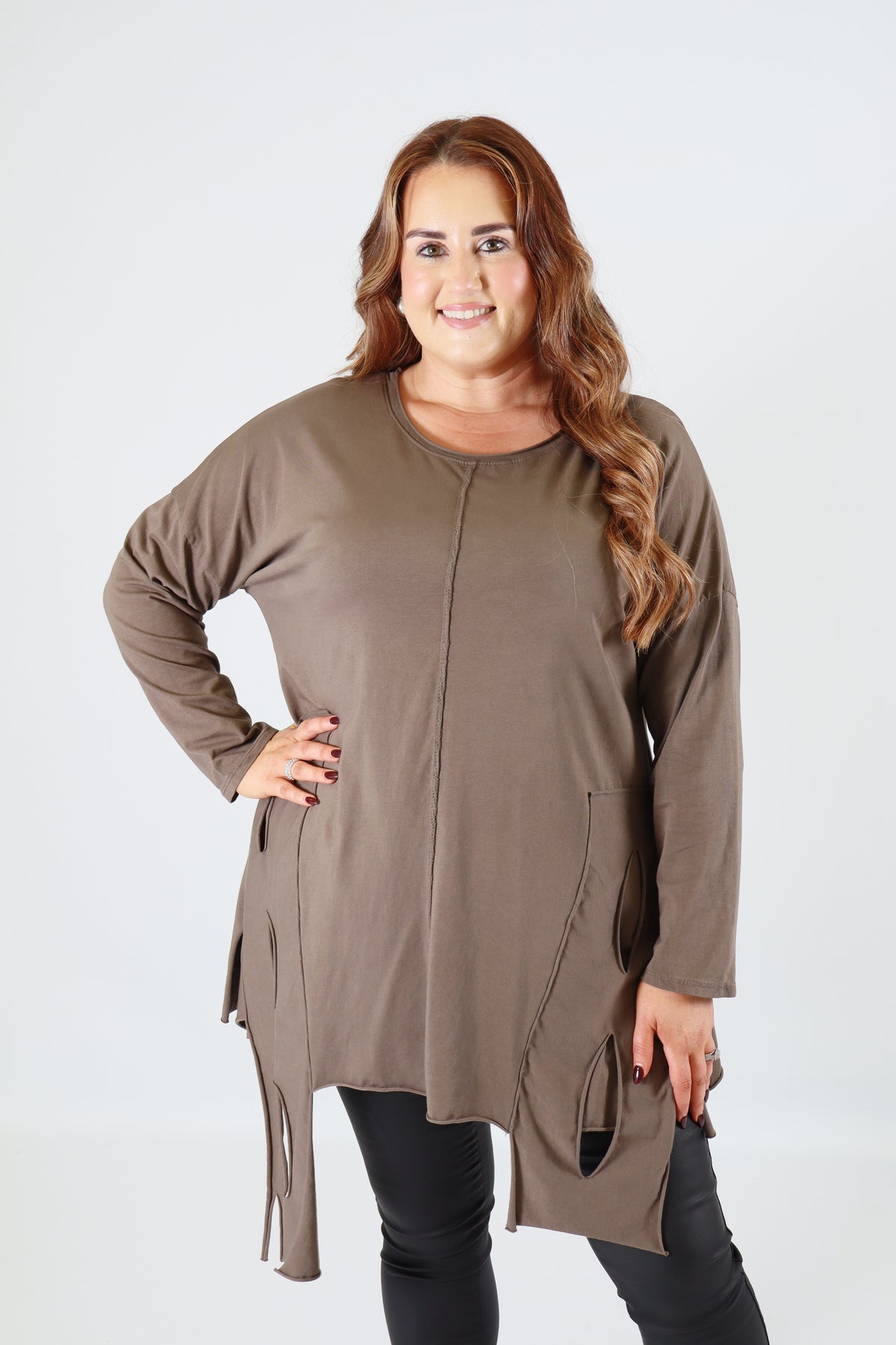 Tamsin Top In Taupe