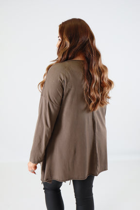 Tamsin Top In Taupe