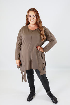 Tamsin Top In Taupe