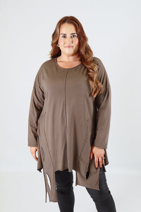 Tamsin Top In Taupe