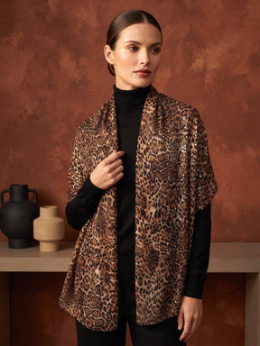 Tanya Scarf in Coffee, This image was created using AI