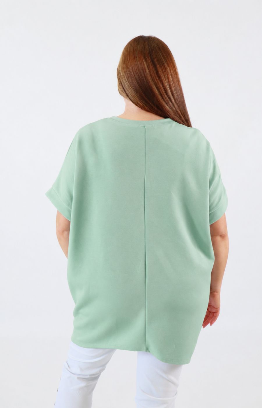 Tara Short Sleeve Sweater in Mint 