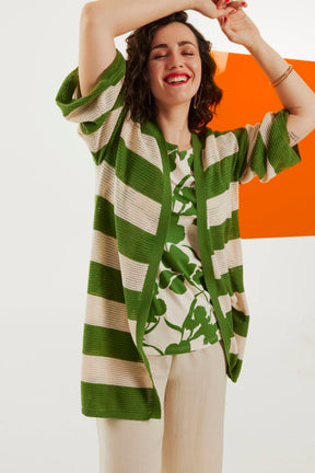 Ulla Popken Tunic Shirt in Green