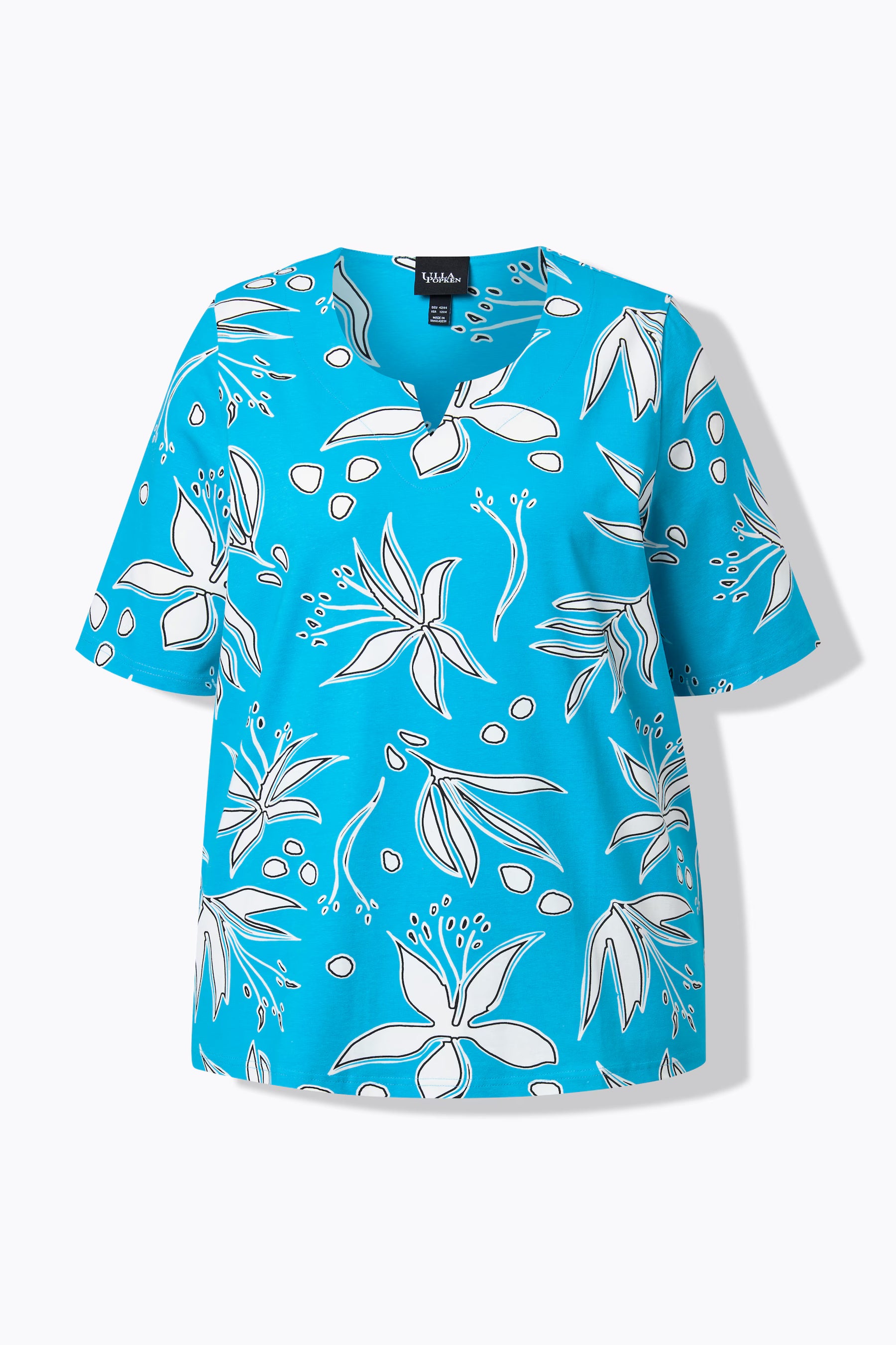 Ulla Popken A-Line Top in Turquoise 
