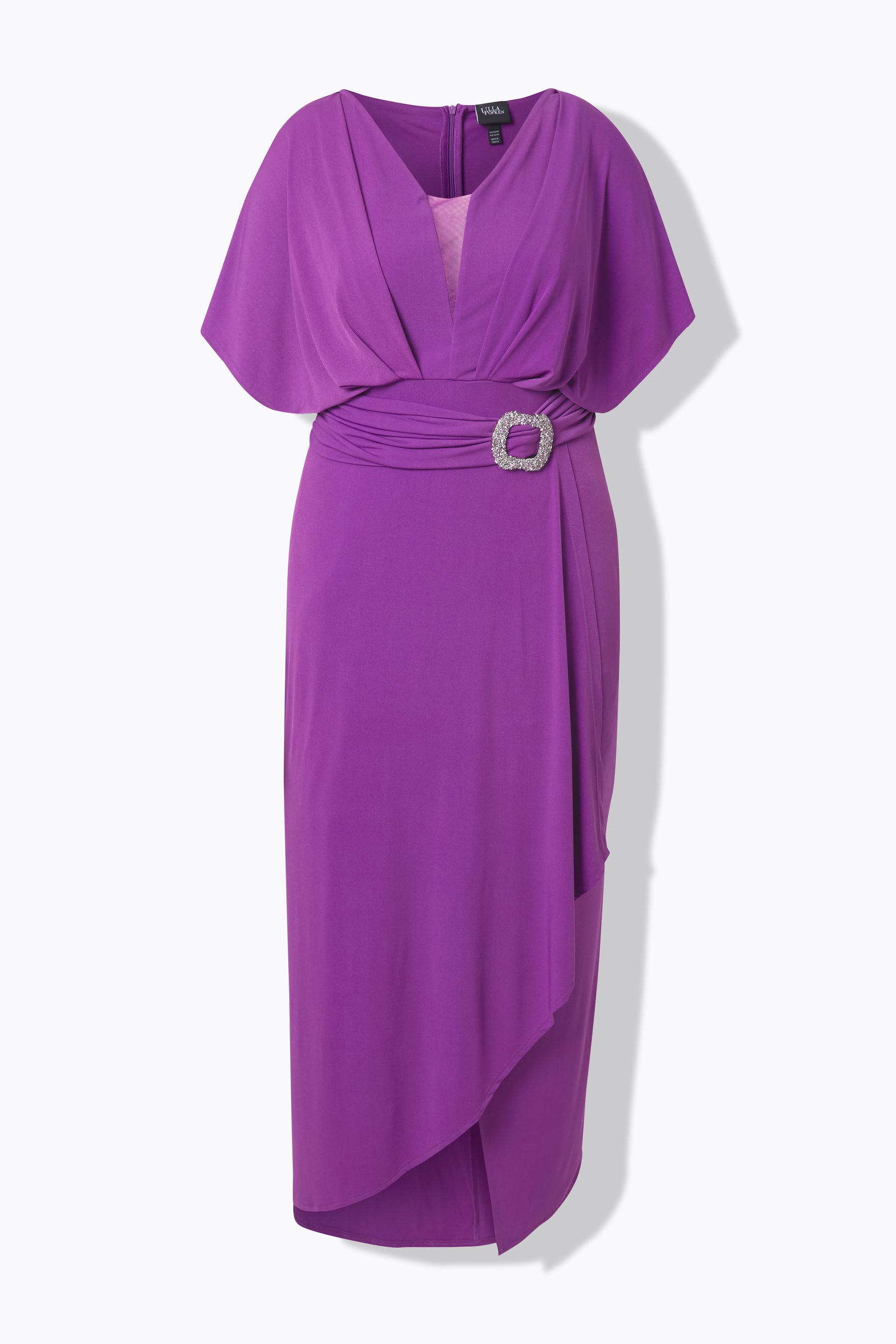 Ulla Popken Belted Dress in Purple 