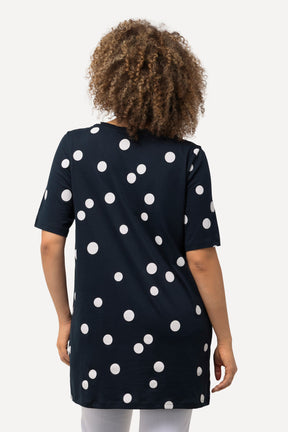 Ulla Popken Black Polka Dot Tunic