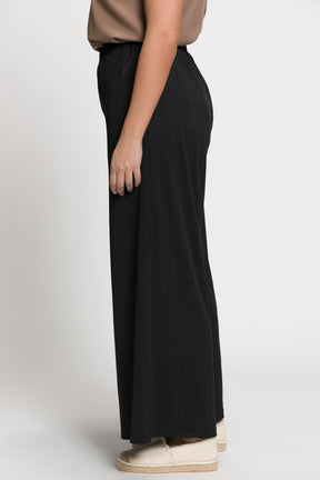 Ulla Popken Black Wide Leg Trousers