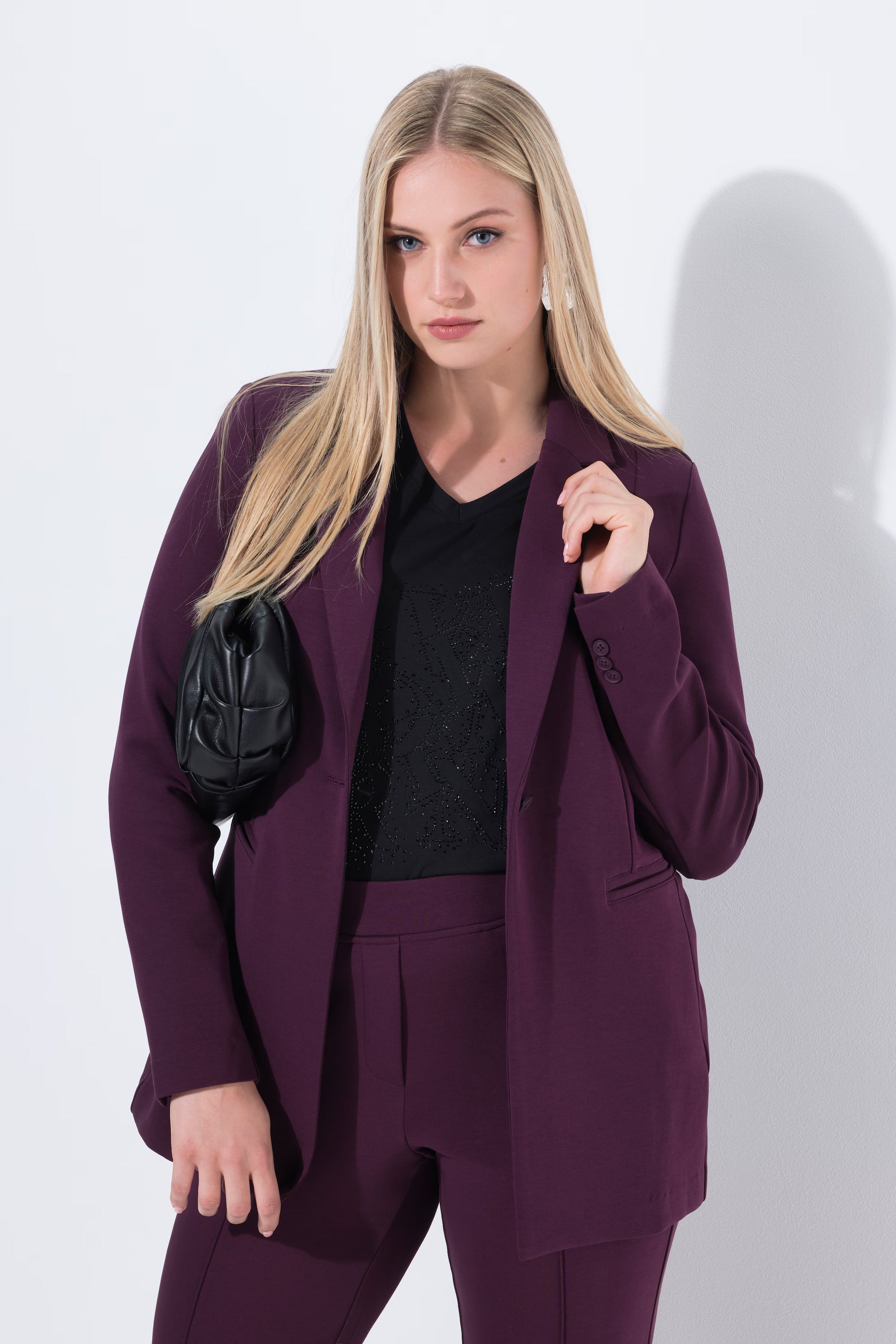 Ulla Popken Blazer in Wine 