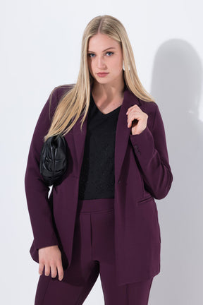Ulla Popken Blazer in Wine 