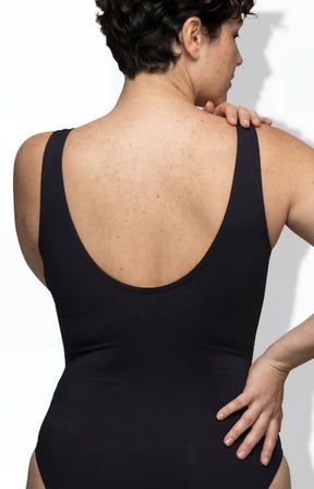 Ulla Popken Buckle Swimsuit in Black 