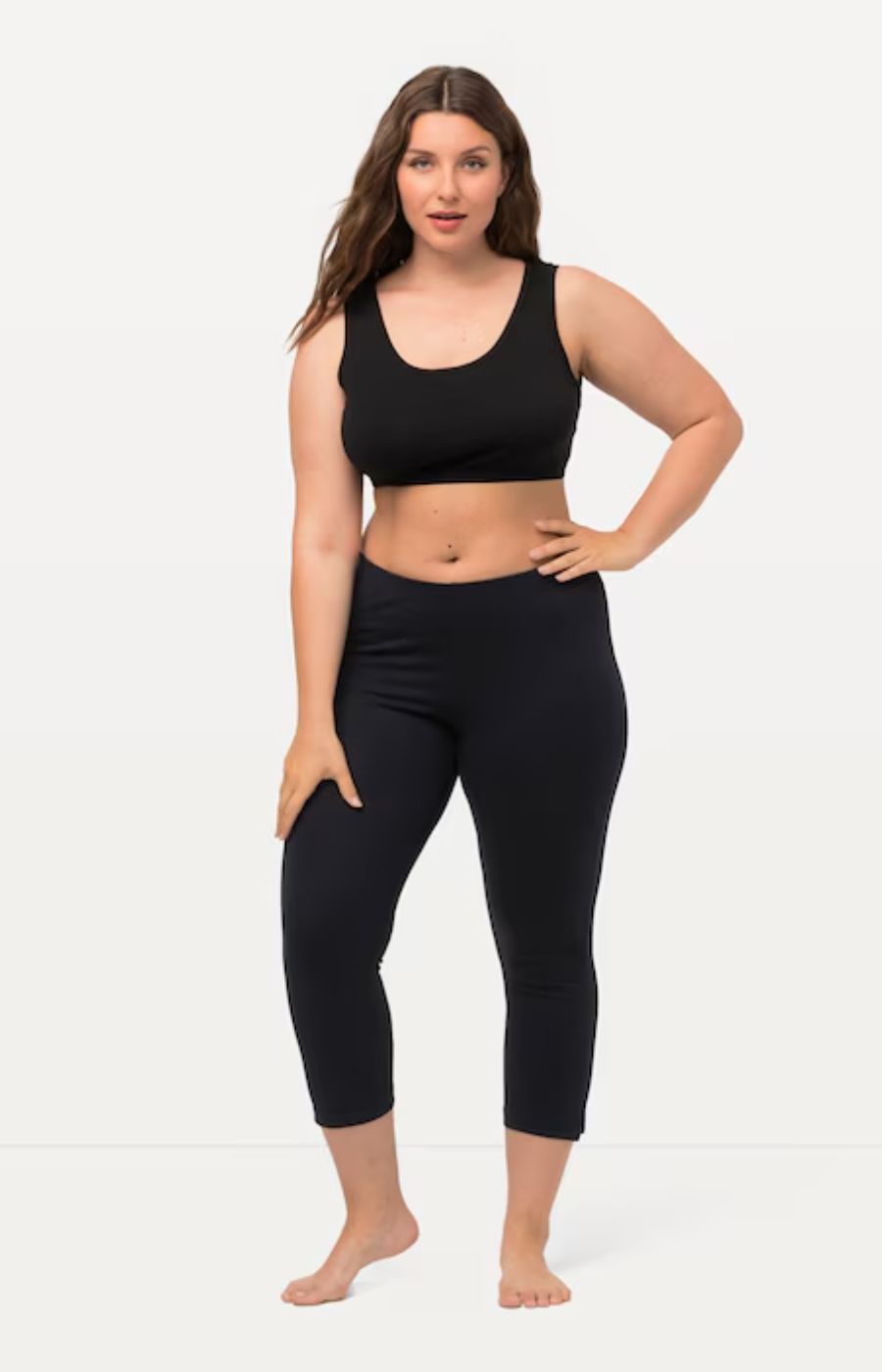 Ulla Popken Capri Leggings in Navy 