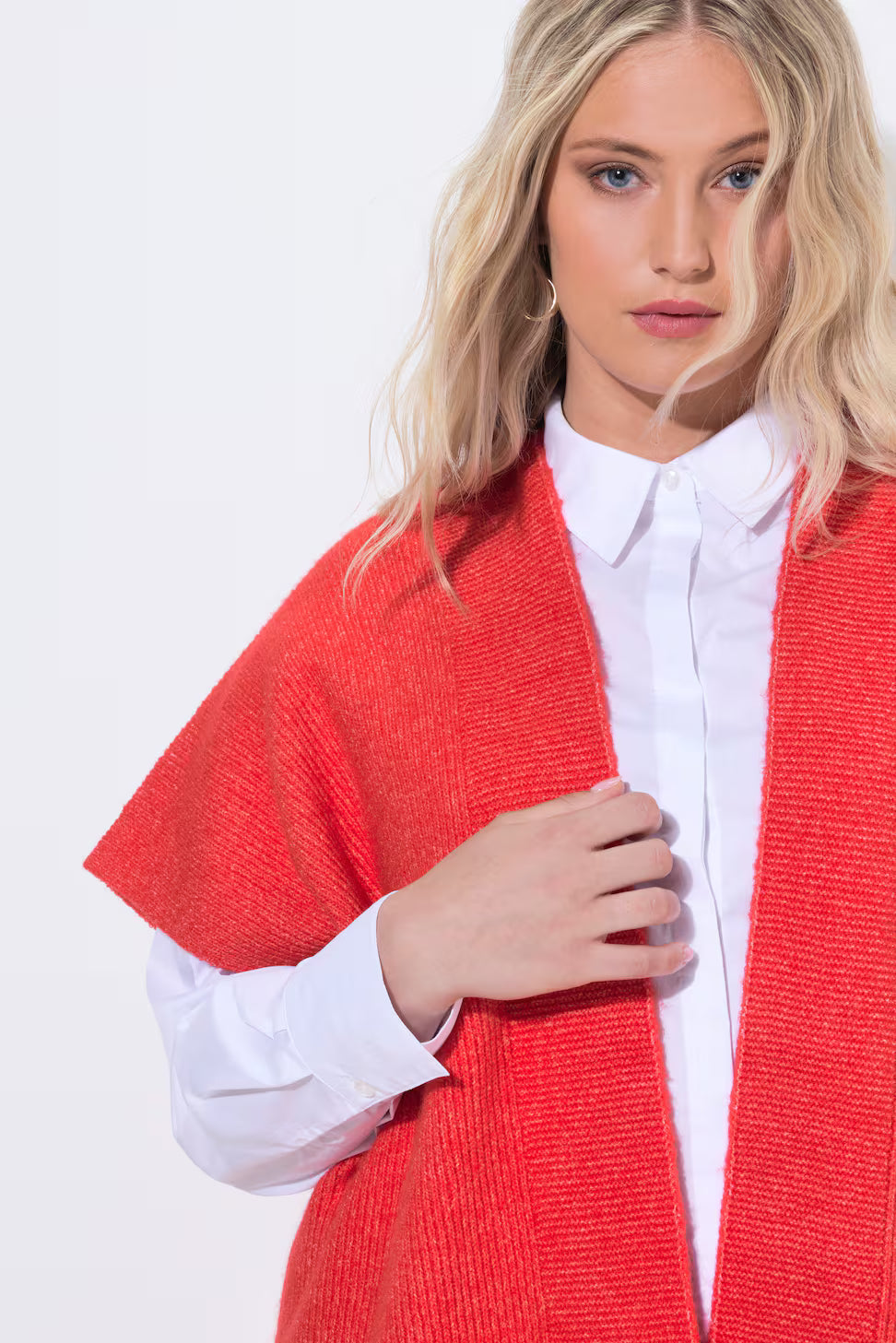 Ulla Popken Cardigan in Red