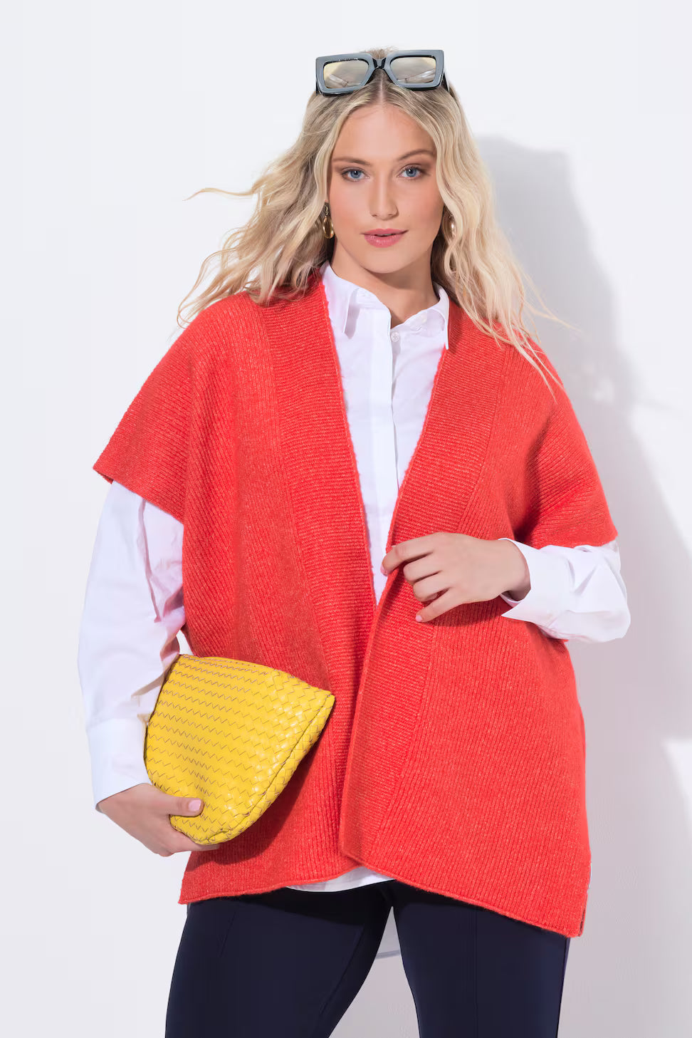 Ulla Popken Cardigan in Red