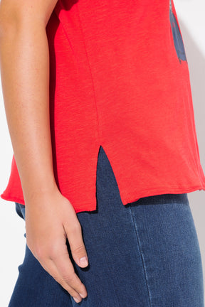 Ulla Popken Cat T-shirt in Red