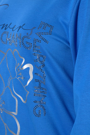  Ulla Popken Cowl Neck Sweater in Blue. 